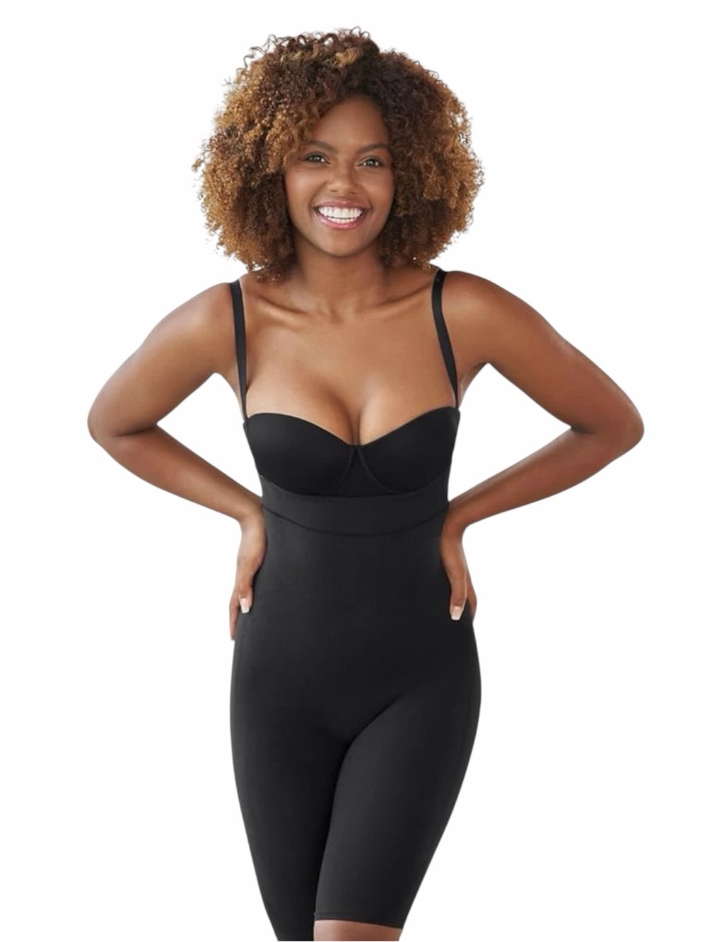 NWT Leonisa Tummy Control High-Waist Butt Lift Shapewear Short Black - Size 3XL
